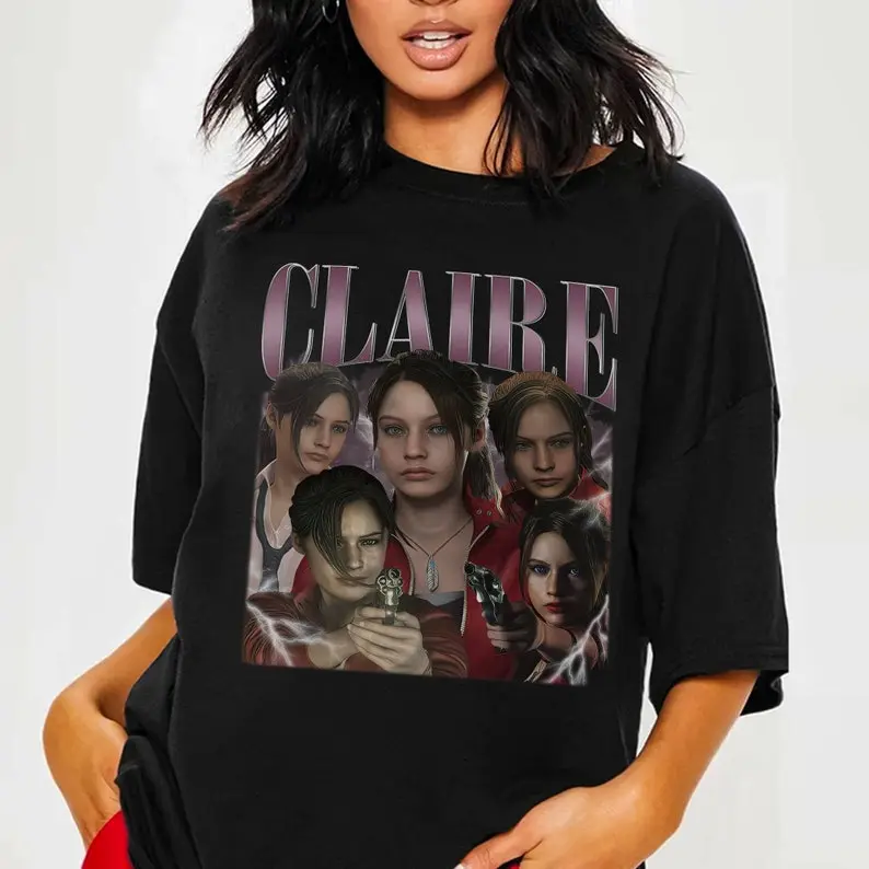 Vintage Claire Redfield Shirt | Bootleg Claire Redfield Shirt | Resident Evil 4 Shirt | RE4 Shirt | Video Game Shirt