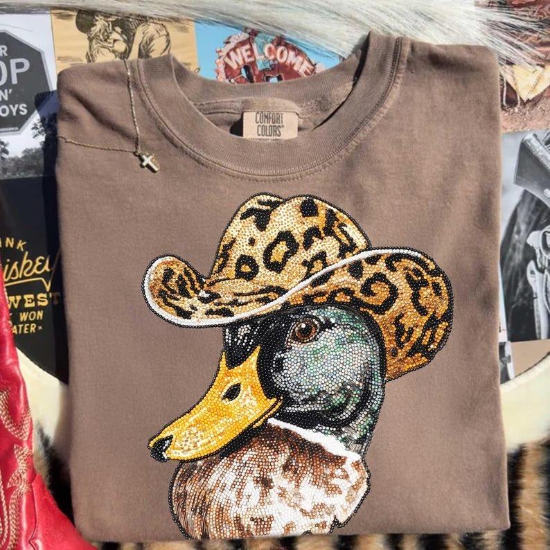 Majestic Mallard Printed Comfort Colors Tee, Vintage Duck Hunting Graphic Shirt, Retro Wetlands Wildlife Nature Tee for Hunters, Outdoorsmen & Lake Life