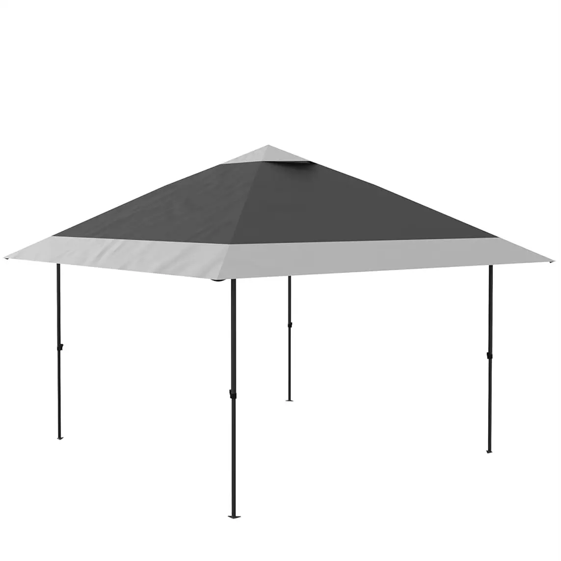 GARVEE 12x12FT Quick Pop-Up Outdoor Gazebo Tent with Dual-Layer Roof Ventilation - Khaki