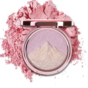 Truth'Key - Dawn on Mountains Tri-Color Color-Shifting Pressed powder Compact Iridescent Gilded Radiance, Dynamic Luminosity，  glow  worthy