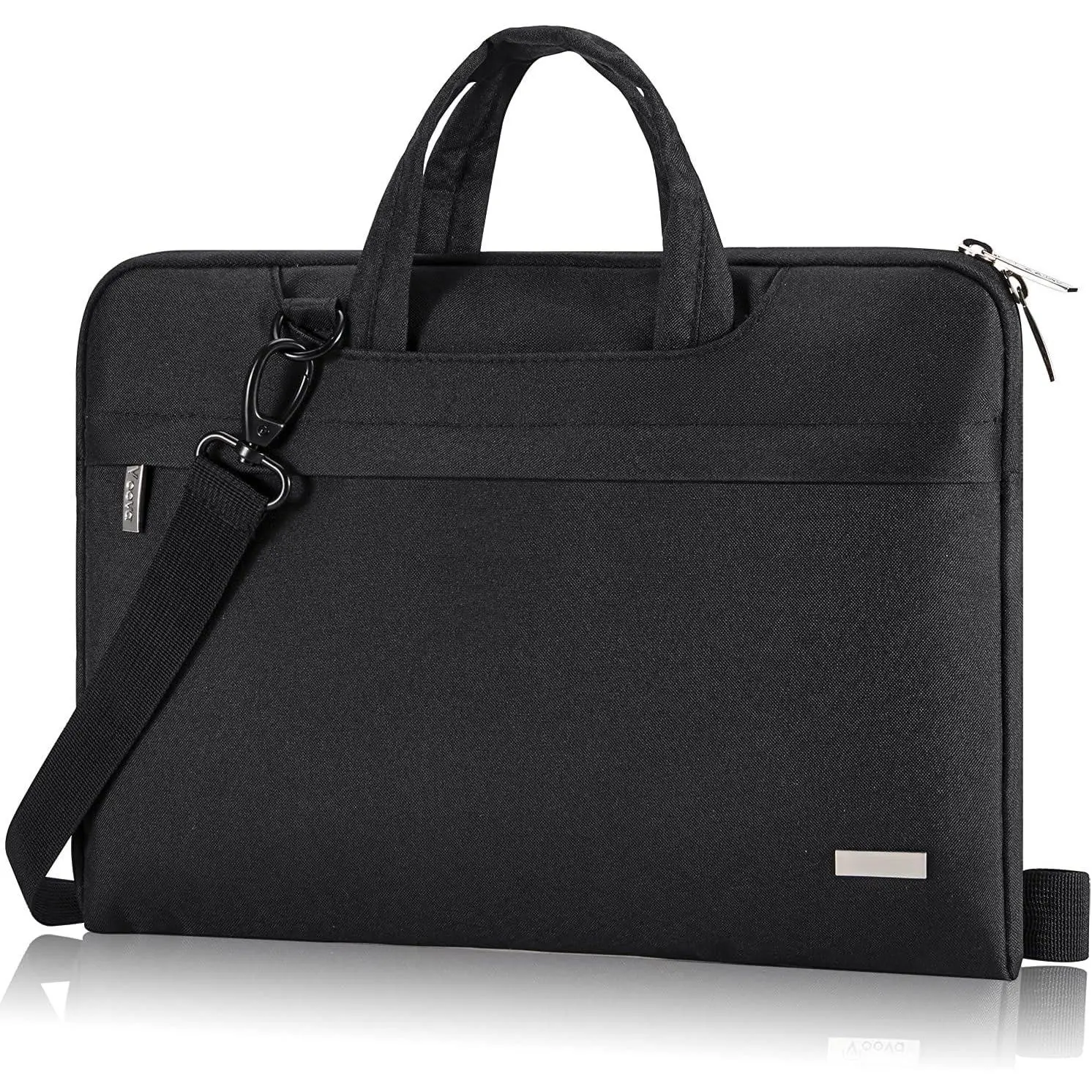 Laptop Bag 13 14 Inch,  Computer Sleeve Carrying Case with  Straps & Handle Compatible with Macbook Air 13 M2/M3/M4, MacBook Pro 13/14,    Chromebook 14, Black
