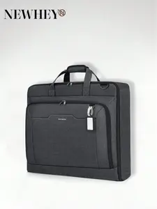 Garment Bag for Travel Business Trips 42" Suit Bag Carry On Hanging Suitcase Bag with Shoe Bag & Laptop Compartment, Grey