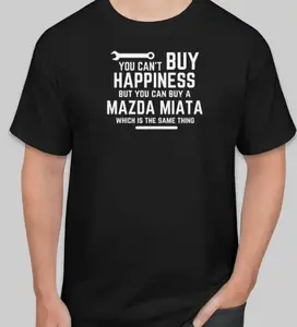 MIATA Funny Parody T Shirt DRAG Racing S-3XL Drift GIFT Cotton Man Menswear Soft