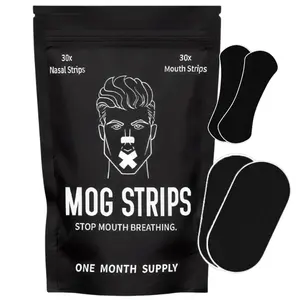 Mog Strips Mouth Tape For Sleep one month supply, for sleep, exercise, mouth tape, nose tape, strips, long lasting adhesive, gym, Comfort Comfort Jawline Sculpting, Mewing,