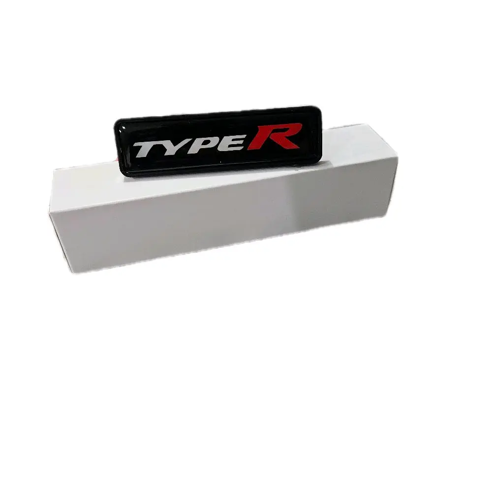 Type R JDM LED Front Grille Emblem Badge 12V Illuminated Logo Universal Mount Durable Construction Easy Wiring Premium Look for Most Models