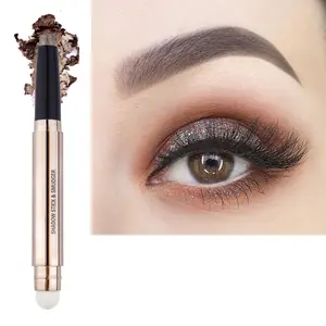 Black Eyeshadow StickCream Shimmer Smooth Glitter Eyeshadow Pencil, Hypoallergenic Waterproof Long Lasting, Blue Primer Single Liquid Matte Create Eyes Look springtok