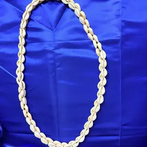 Cowrie Shell Necklace - Collar de Caracoles Natural Shell Beaded For Santería