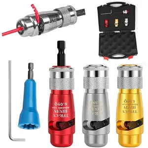 Wire Stripper, Electric Wire Stripper and Twisting Tool, 2024 Electric Wire Stripper Professional Electrician Tool, Portable Wire Twister for Power Drill, Cable Quick Stripping and Connector