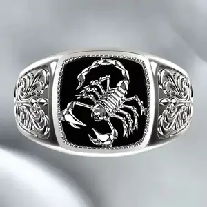 Vintage Scorpion Ring Gothic Punk Style Unisex Jewelry for Women Men Bachelor Party Wedding Anniversary Gift