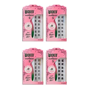 WICKED X imPRESS Falsies Self Adhesive Lash Clusters - Shiz University Bundle