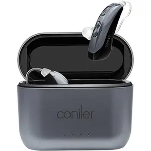 Coniler OTC Hearing Aids for Adults – Discreet In-Ear Sound Amplification, 32-channel sound capture Fully digital DSP system, Rechargeable Anytime with Portable Charging Case, Multi-mode One-Touch Switching, No Prescription