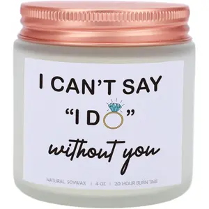 I Can't Say I Do Without You Lavender Scented Candle, Bridesmaid Proposal Gifts for Engagement, Girlfriend, Husband, Boyfriend, Wedding Day, Bachelorette Party