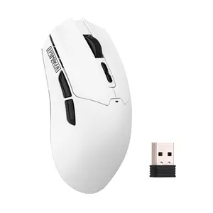 EPOMAKER Click Lite Wireless Gaming Mouse Rechargeable Wireless Mouse 59g  Tri-Mode 2.4G/BT5.0/USB-C Adjustable 12000 DPI PAW3311 Sensor and 5 Programmable Buttons gaming office accessories