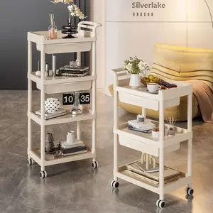Multi-functional Home Storage Trolley, Tool & Nursing Cart, Baby Organizer, Widened Panel, Large Multi-layer Storage