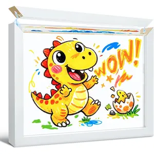 Art Frame 8.5x11, Changeable Artwork Display for Wall,  Side-Opening Design, Holds 150 Drawings, for  Artwork and School Projects
