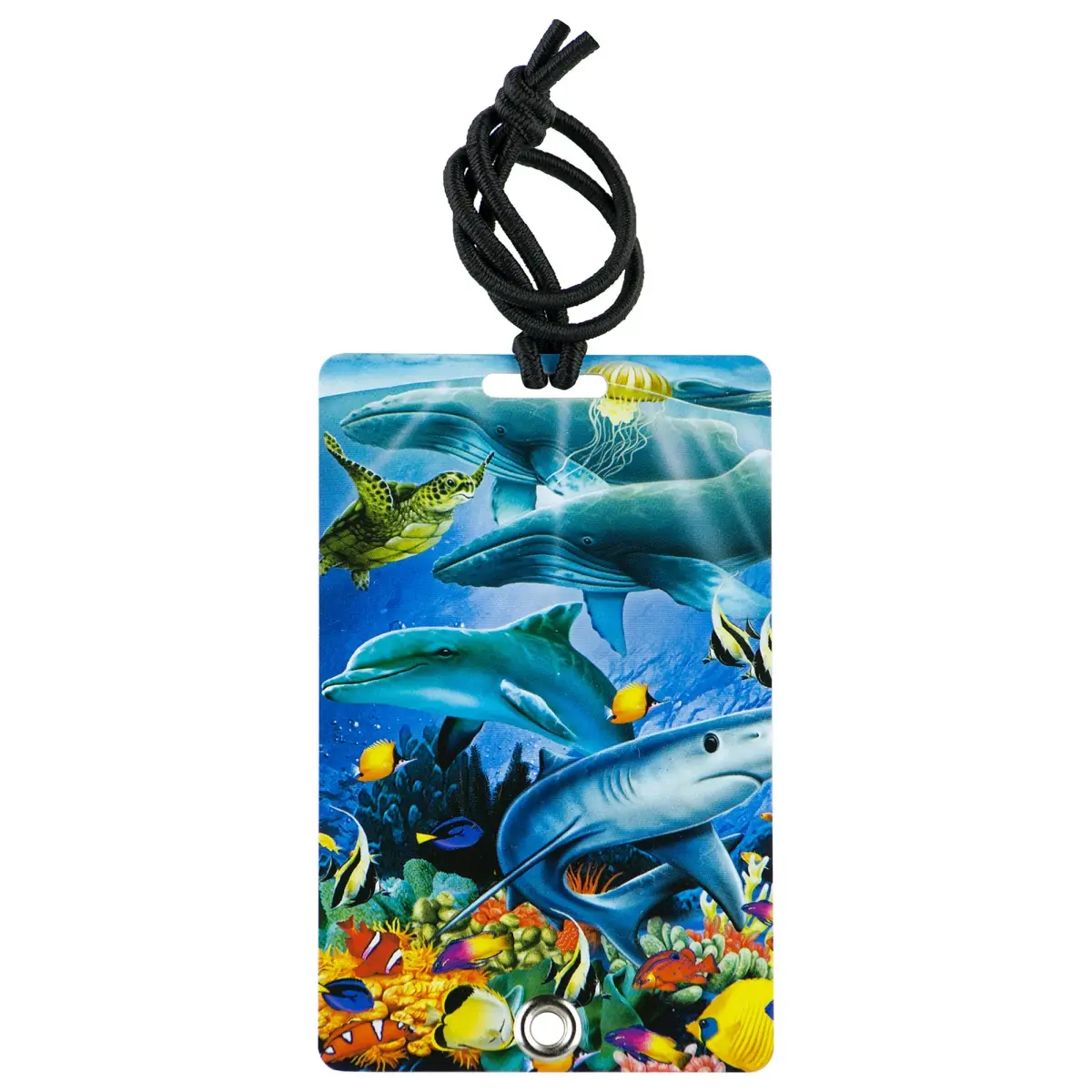 212 MAIN PVC Luggage Tag (2037 Stylish Design) - Rivet Fasten, Secure Hold, Hidden Info Feature, Suitable for Backpacks, Pet Carriers