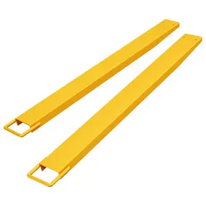 Garvee Forklift Extensions 84 in  for 4.5 in Width Forklift Truck, Heavy Duty Steel Fork Extender Reach, 1 Pair Pallet Fork Extension