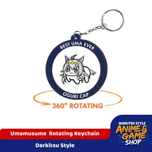 Umamusume Rotating keychain, Umamusume keychains, rotating keychains, Best Gift for Family and Friends