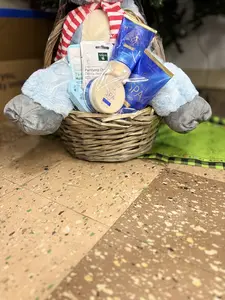 Christmas Gift Basket with Reindeer Bath & Body Works Foot Spa Full Pedicure Set Unisex Spa Experience for Men and Women