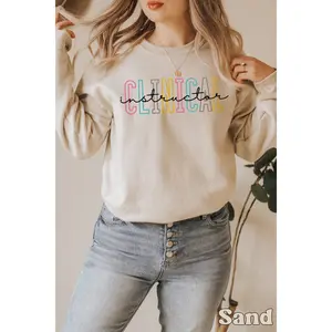 Clinical Instructor Crewneck Sweatshirt Nurse Clinical Instructor Shirt Clinical Nursing Instructor  Sweatshirt Cotton Fabric Unisex Womenswear