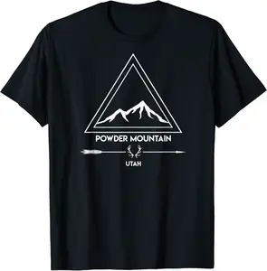 Powder Mountain Utah Ski Vacation Vintage T-Shirt - Sarahreb Shop 43B07RHQ2XLH