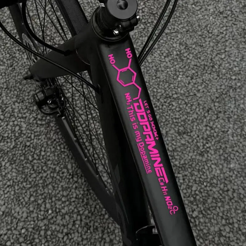 Motorcycle sticker Helmet sticker Dopamine chemical sticker for outdoor mountain bikes and motorcycle upper and lower tubes