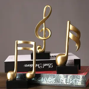 1pcs Modern Minimalist Music Note Decor Resin Ornament for Office Living Room TV Cabinet Entryway Home Decoration