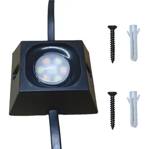 60/90/120 Packs Light Clips Mounts Bracket Compatible with  Outdoor Lights Pro (H706) 200FT, 128 Packs,250 Screws Included,Black