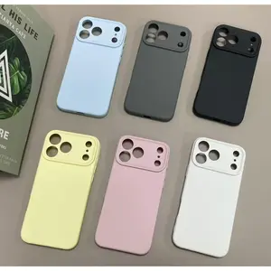 For iPhone 17 16  Pro Max Cover TPU Shockproof For iPhone 17Air 16 15 14 13 Plus Case Liquid Silicone Original TPU Protect Case