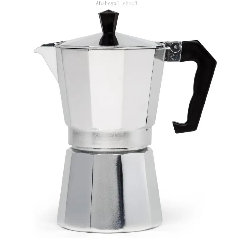 Iconic Stove Espresso Maker, Moka Pot For Italian And Cuban Coffee Brewing, Authentic Italian Coffee Maker, Coffee Percolator Brewer, With 6 Espresso Cups, MokapotABahsyxl shop3