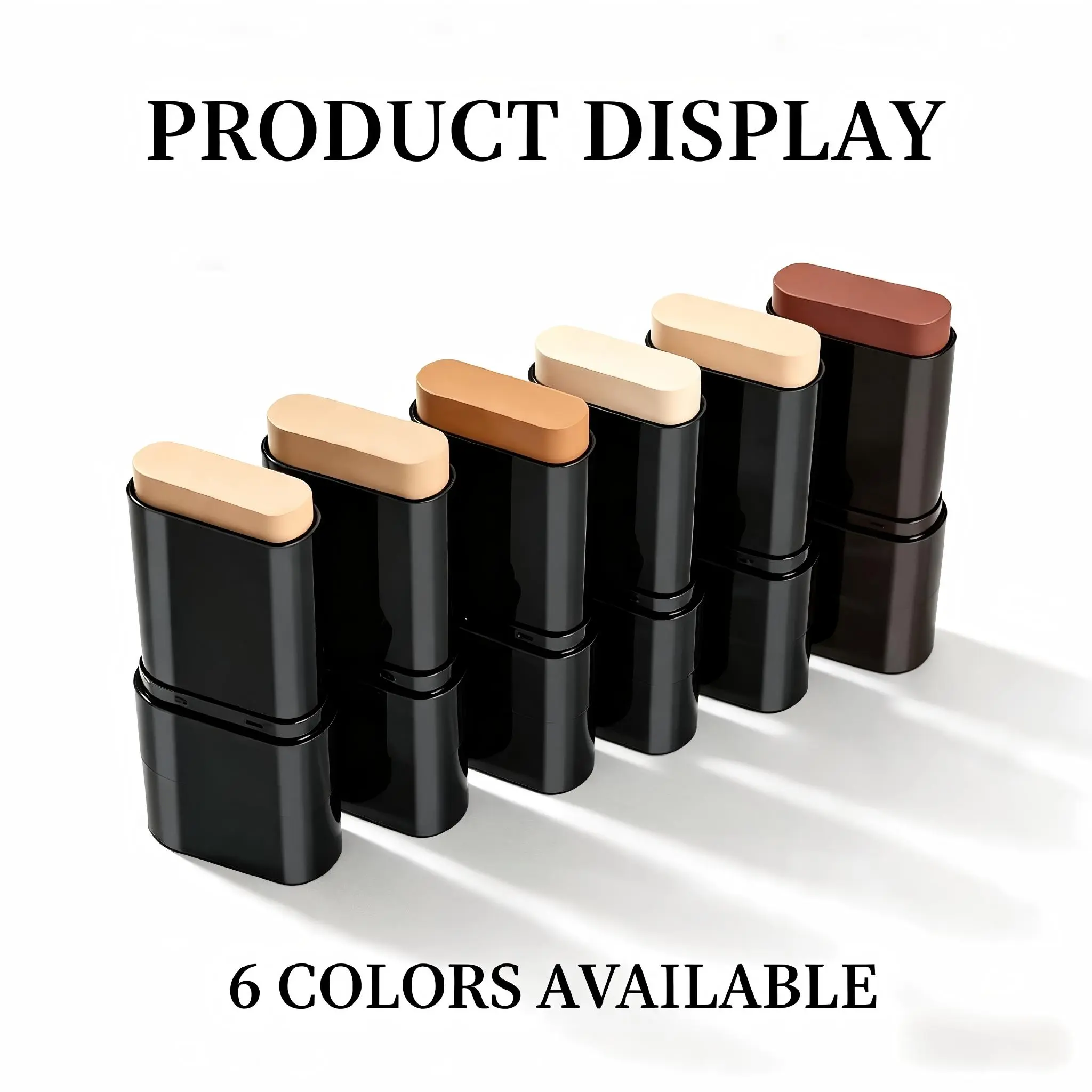 5-color Dual -Ended Foundation Concealer Stick, Dual-ended with Built-in Brush, Moisturizing & Lightweight，Coverage Gentle Makeup Sensitive Cosmetic #backtoschool
