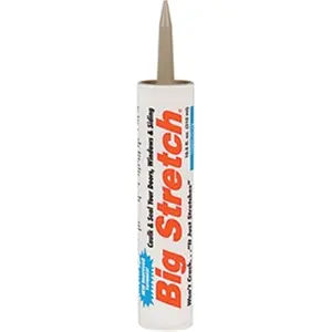 212 MAIN Sashco 10026 Elastic Sealant, 10.5 oz Latex Base Paintable Caulk, Premium Window Sealing Solution - Slate Gray (031525100265)