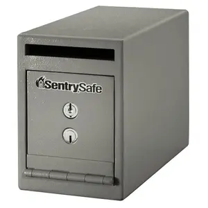 SentrySafe UC-025K 6 in.W Under Counter Drop Slot Depository Safe