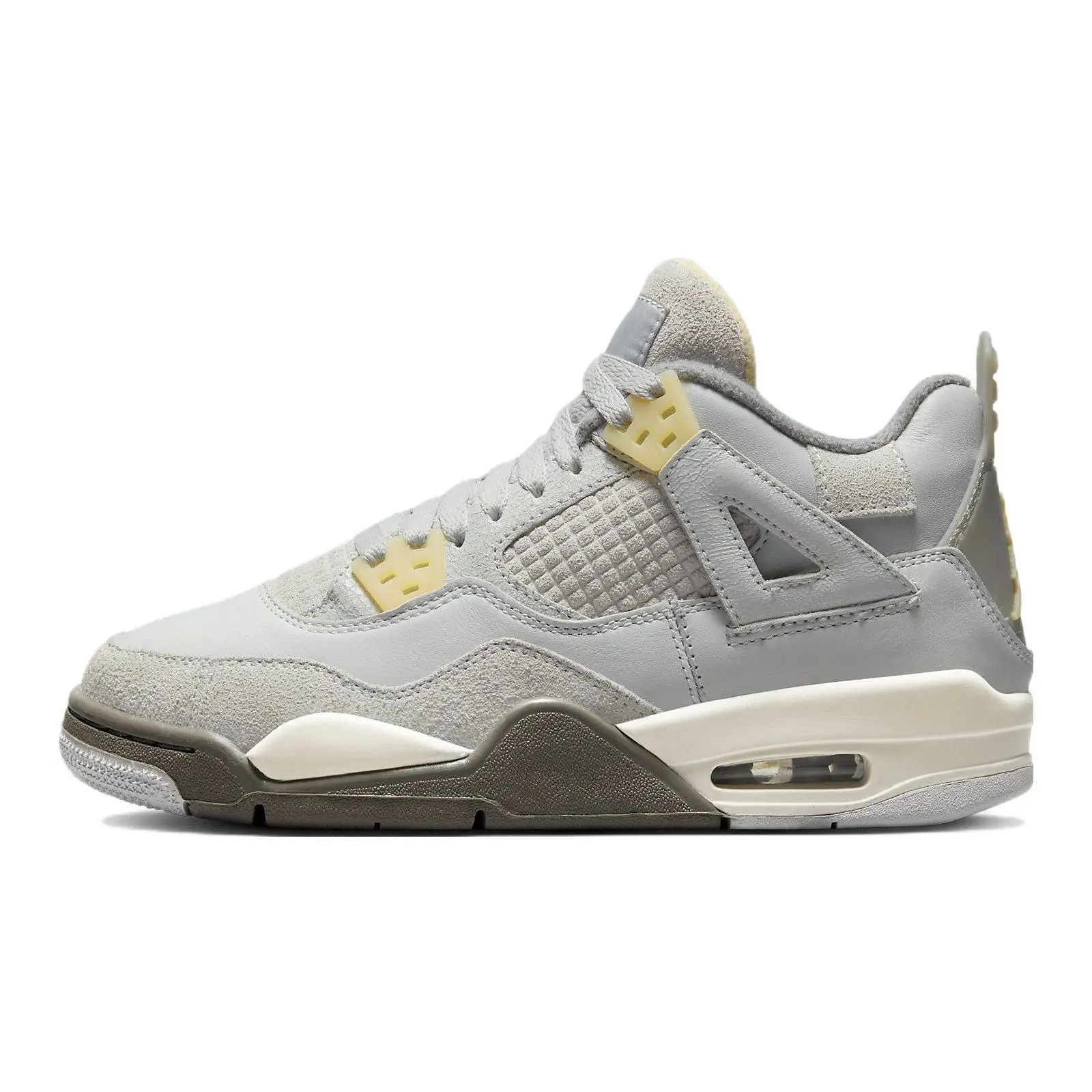 Jordan 4 Retro SE Craft Photon Dust Cushioned Durable Mid Top Basketball Shoes Kids'' Pale Vanilla Off White Grey Fog DV2262-021