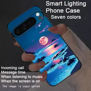 Colorful intelligent voice controlled luminous phone case suitable for For Google Pixel Fold Pixel 7A  6A  7Pro  6Pro8/Pixel 8A/Pixel 8 Pro/Pixel 9/ Pixel 9A Pixel 9 Pro/Pixel 9 Pro XL/Pixel 10/Pixel 10 Pro/Pixel 10 Pro XL Intelligent luminous voice contr