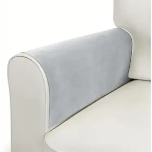 Couch Arm Covers Sofa Arm Covers Set of 2, Waterproof Couch Cover Armchair Cover for Recliner, Non Slip Sofa Headrest Covers Armrest Cover Couch Slipcover Protector, Gray