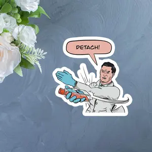 A few minutes after adding trypsin (transparent background) sticker