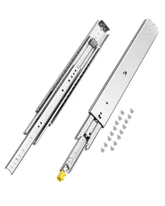 VEVOR Set of 2 Drawer Rails, Sizes Ranging from 16 to 60 inches, 500 lbs Weight Limit, Locking Mechanism Included, Ball Bearing Side Mount Drawer Slide Rail