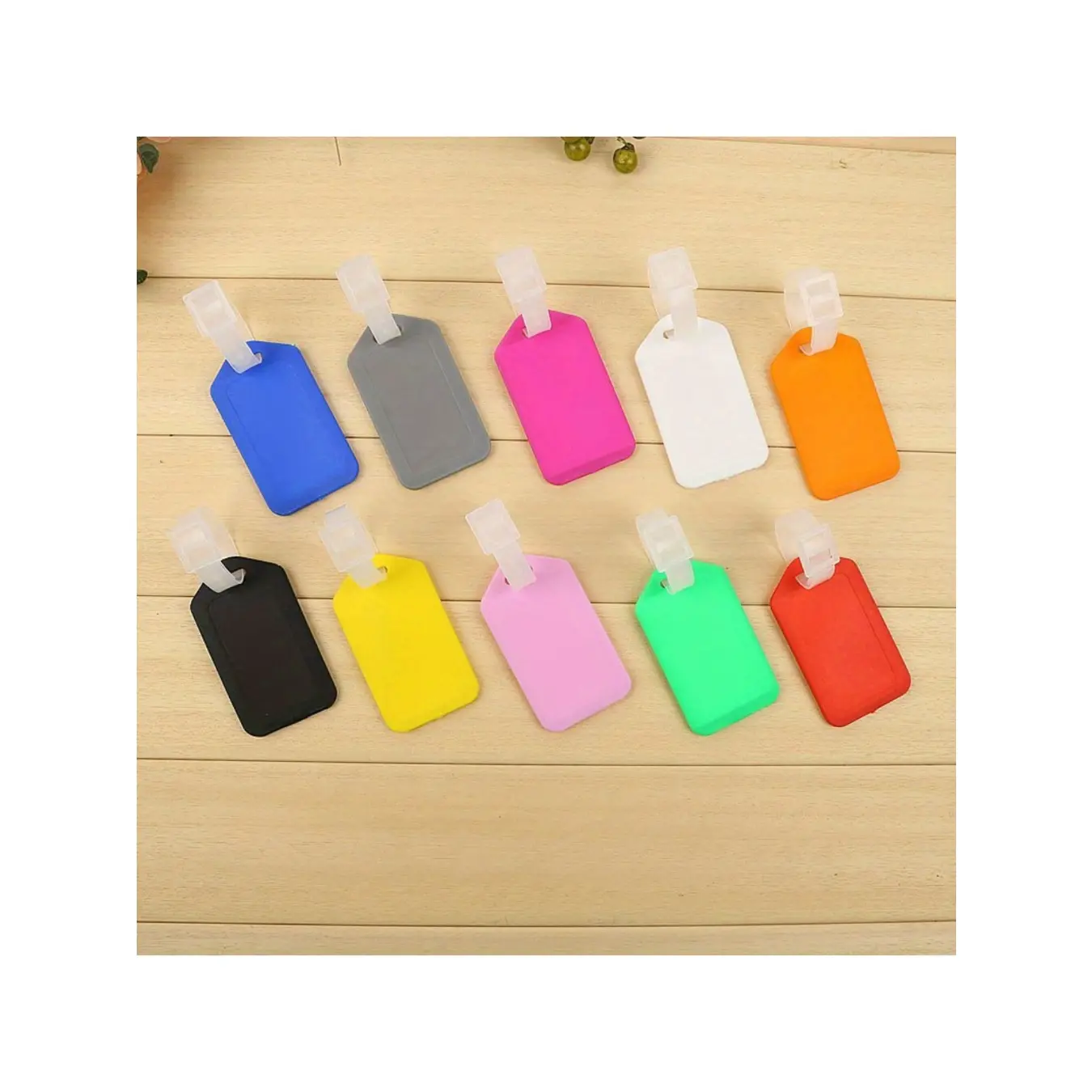 10 pieces of multi-color luggage with ID tags, luggage name tags, luggage tag identification tags, travel identification tags