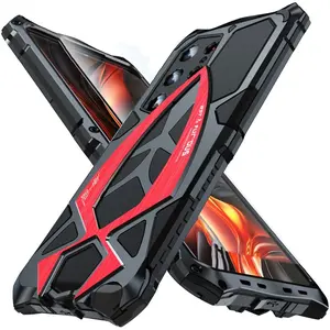 Suitable for Samsung S25 Ultra Aluminum Alloy Phone Case, Anti-Drop Shockproof Protective Cover, Outdoor Game-Style Non-Slip Hard Shell