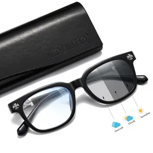 VIOLA MAG new square glasses, unisex, fashionable light luxury elegant artistic style business photochromic reading glasses, multiple styles available, branded packaging makes it a perfect gift for him, suitable for daily shopping and casual use.
