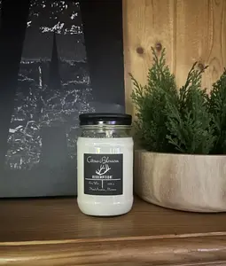 Scented Handmade Soy Wax  Candle, 12.5 oz,  mason Jar with lid
