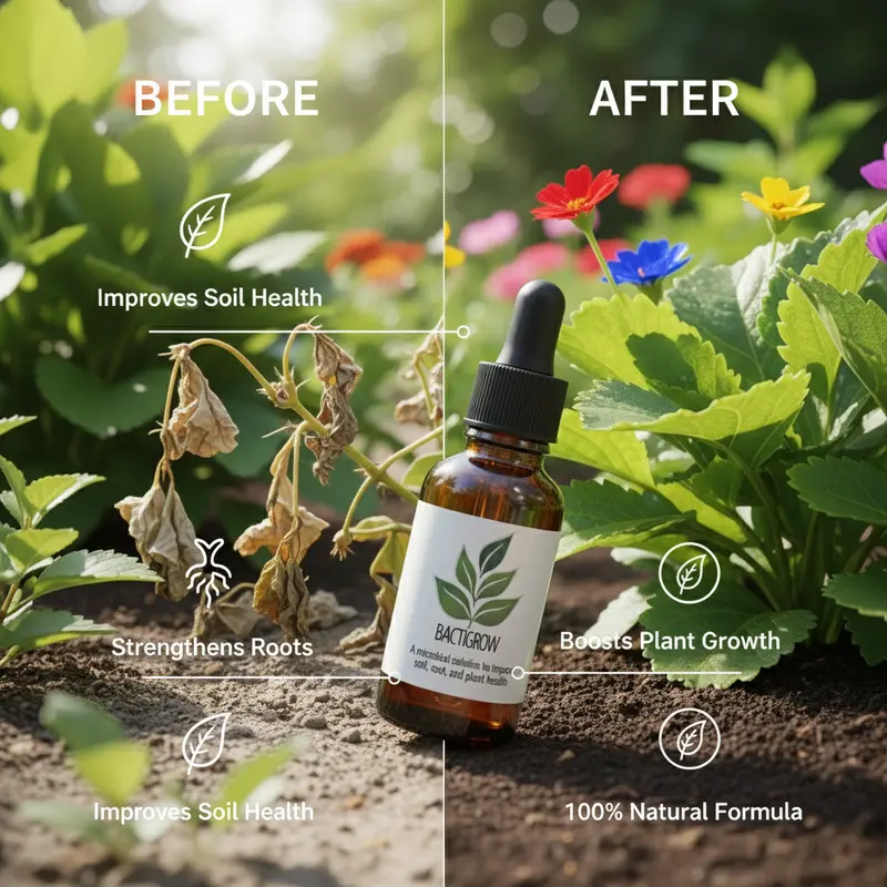 Bactigrow Super Microbial Plant Food - Organic Garden & Houseplant Root Booster - Concentrate Makes 3.5 or 10.5 Gallons - Easy Mix for Vegetables Flowers Lawns Raised Beds Coco Coir & Indoor Plants