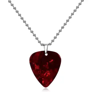Necklace Strange Horror Thing Guitar Pick Pendant Necklace Holiday Gift Halloween Jewelry