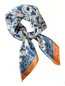 Women's Fashionable Paisley Print Square Scarf, Casual Versatile Boho Style Scarf for Women, Fashion Accessories for Daily Wear, Perfect for Fashion and Outdoor Activities