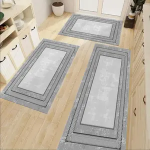 Modern Farmhouse Kitchen Rug Set, Soft Durable Home Decor Mats, 2-Piece or 3-Piece Set for Kitchen & Living Room Use, Kitchen Area Rug, Home Decor Rugs
