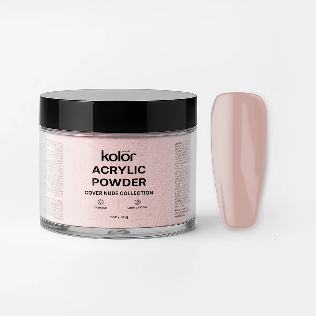 Elegant Pink Acrylic Nail Powder for Manicure & Nail Art by KolorAcrylic