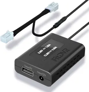 Dash Cam Power Adapter (Pin) for for Hyundai, , Genesis, LED Display USB Power Source, Connects to Rearview Mirror, Fuse Protection, Easy to Install, V V Output, D