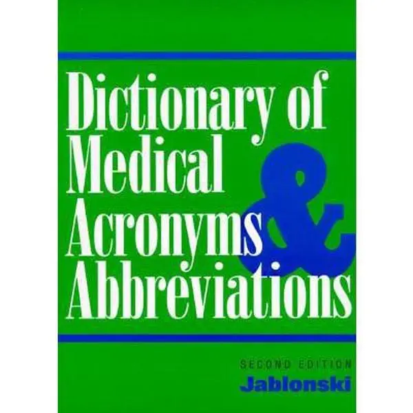 USED Book - Dictionary of Medical Acronyms & Abbreviations by Stanley Jablonski (Paperback) - english
