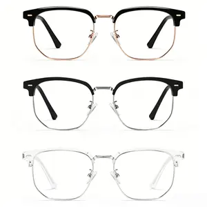 Classic Black Gold Anti-Blue Light Glasses #eyeglasses
